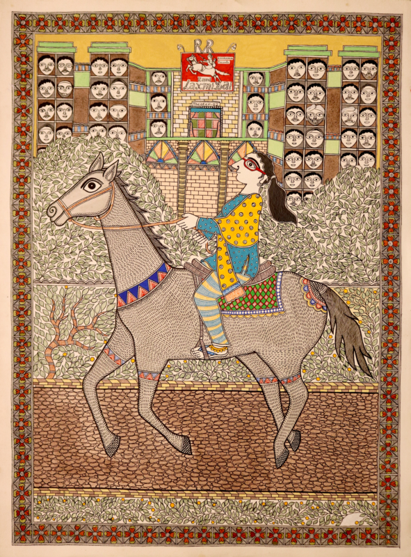 Madhubanu-Folk-Art-Horse